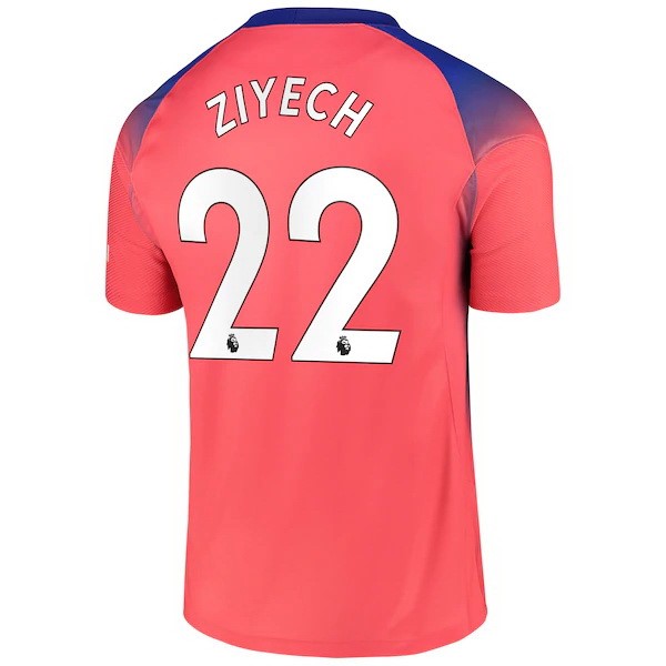 Trikot Chelsea NO.22 Ziyech Ausweich 2020-21 Orange Fussballtrikots Günstig